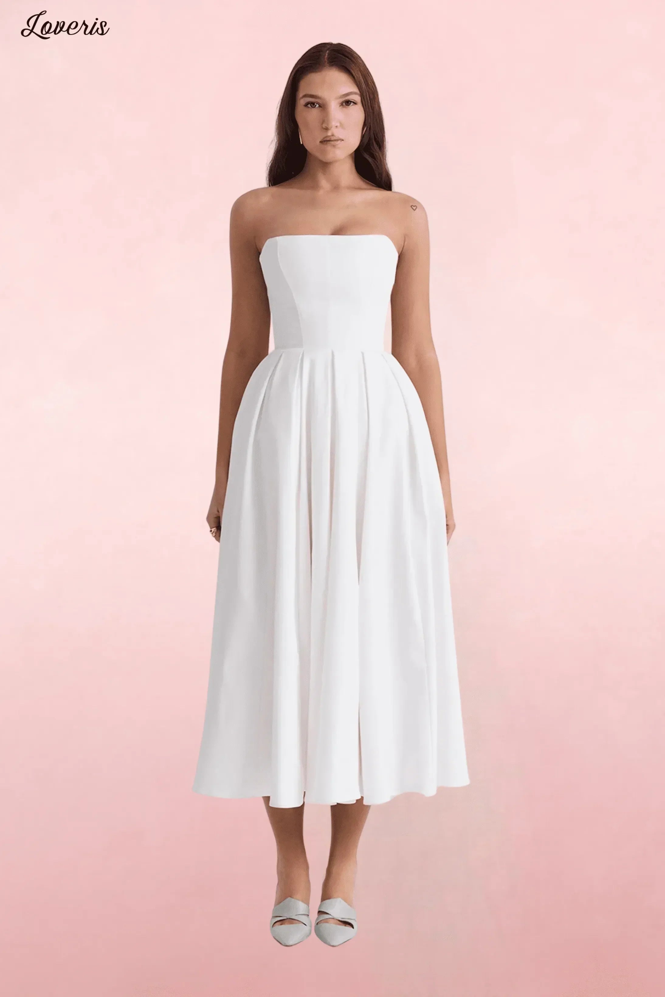 Vestido Midi de Festa Elegante