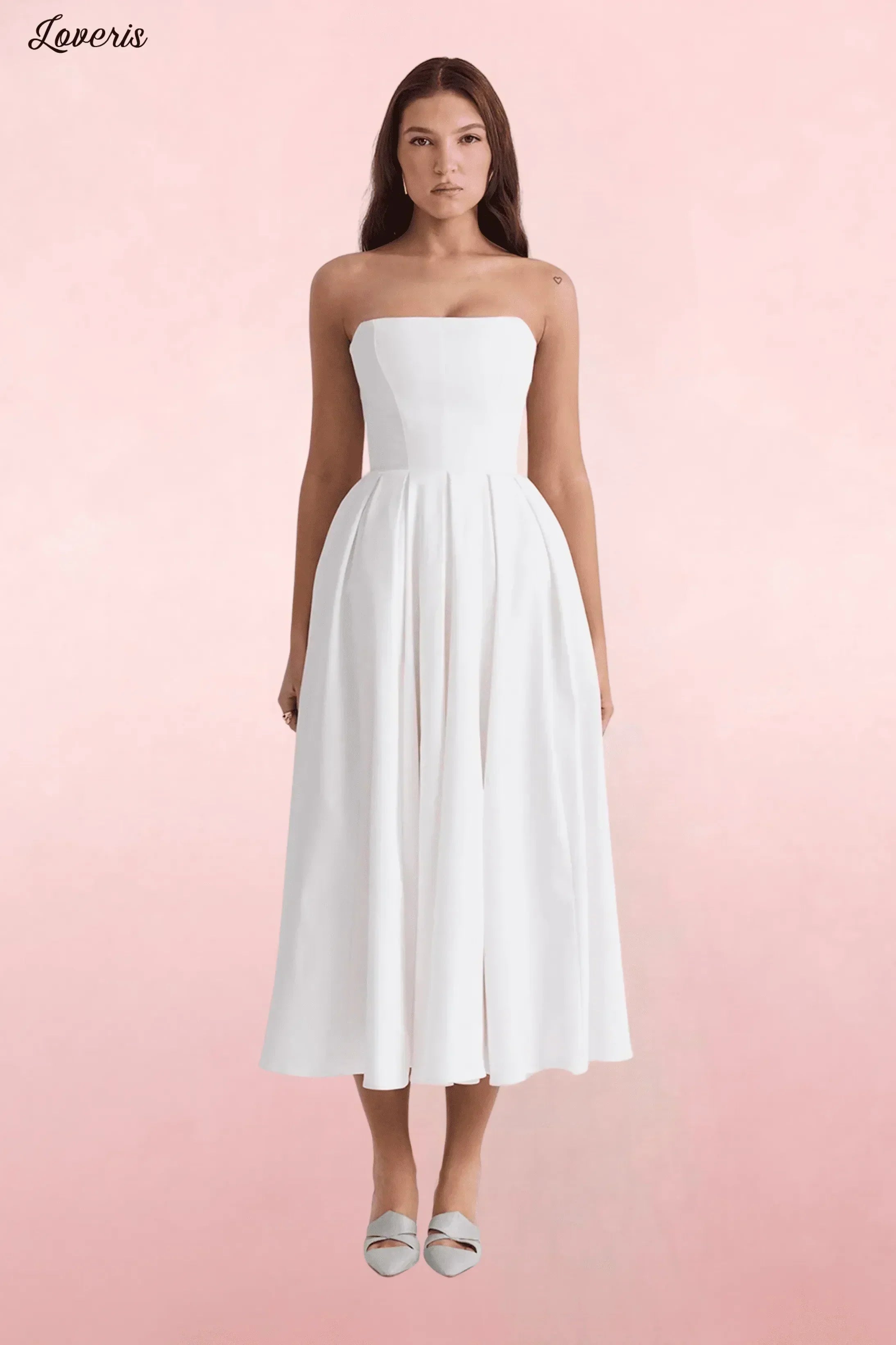 Vestido Midi de Festa Elegante